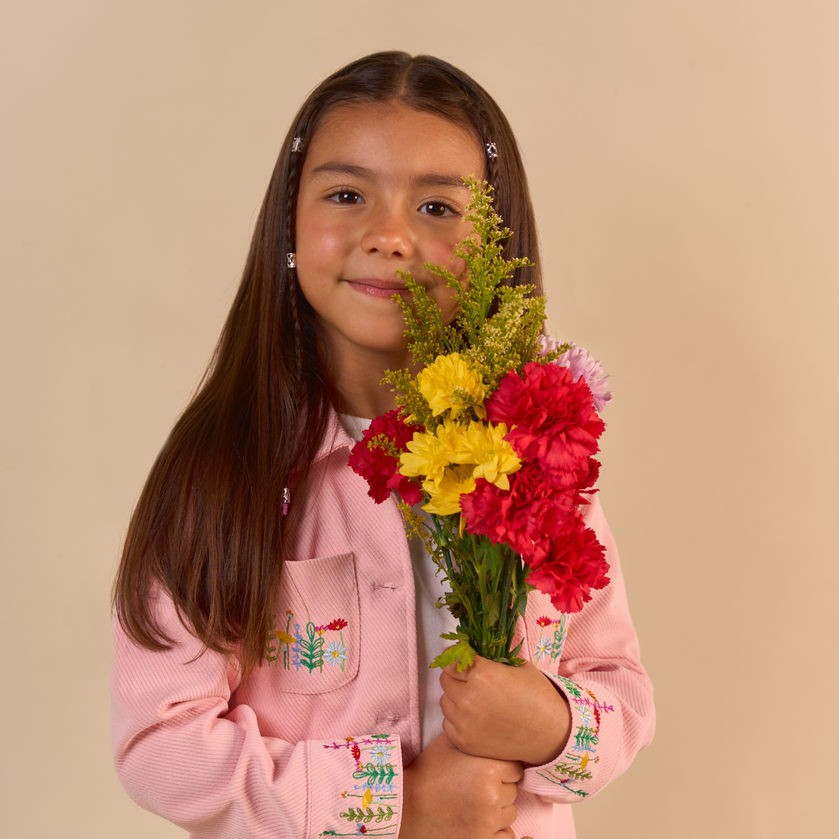 Chaqueta Pana Rosada