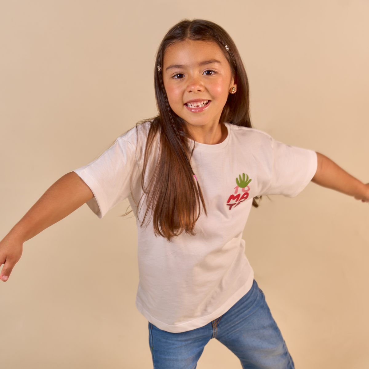 Camiseta Tomates Beige