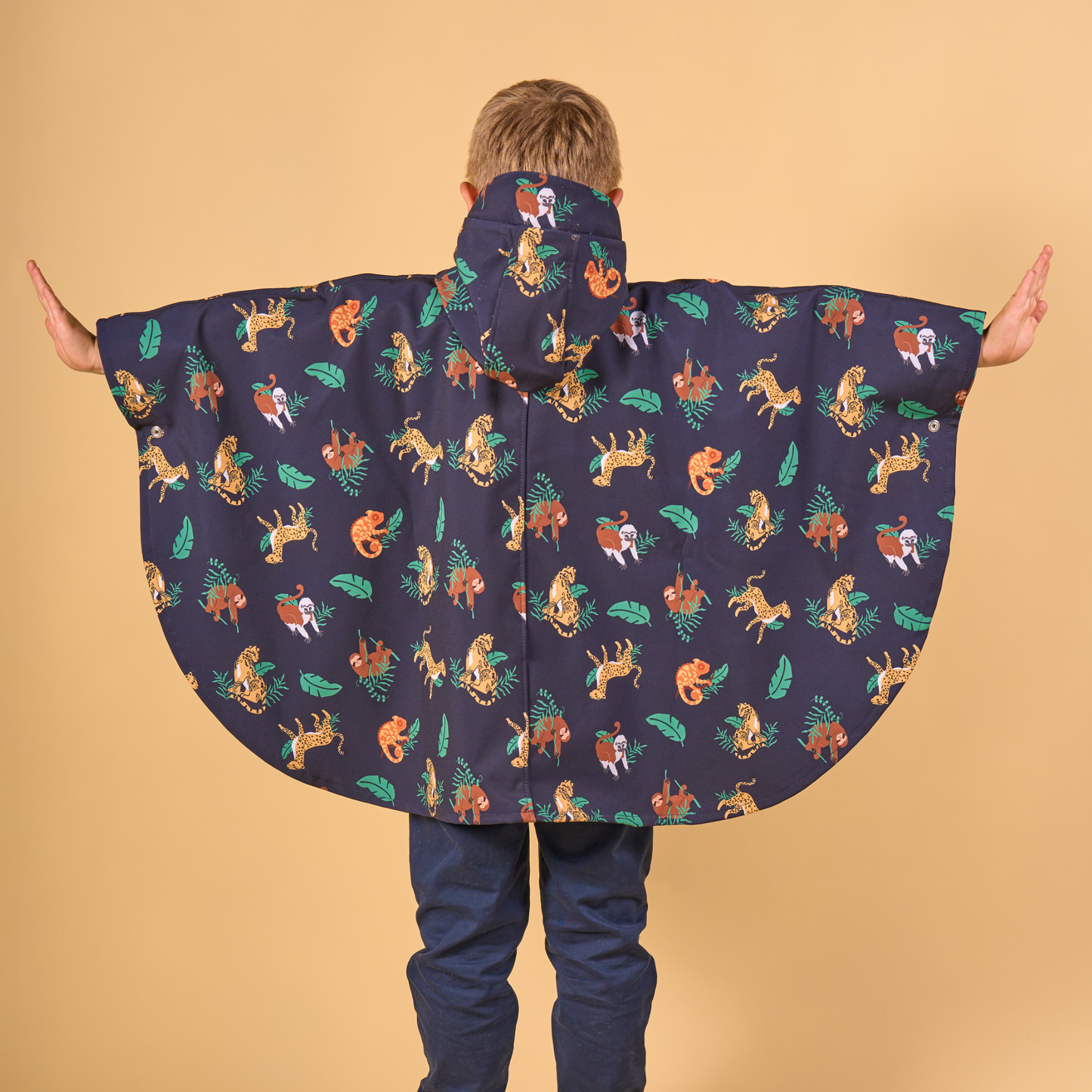 Capa Impermeable Azul Oscuro