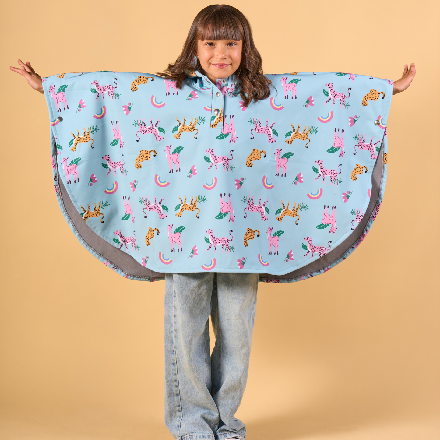 Capa Impermeable Azul Claro