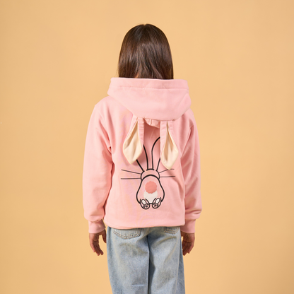 Hoodie Conejo Rosado