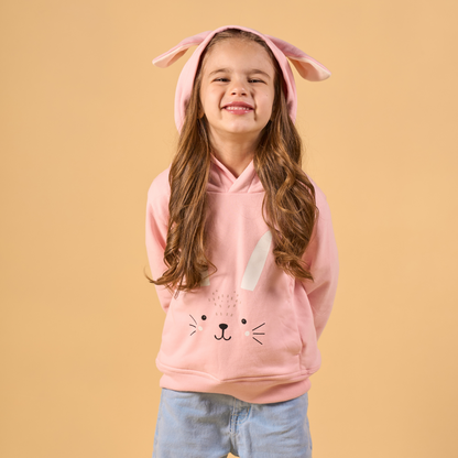 Hoodie Conejo Rosado