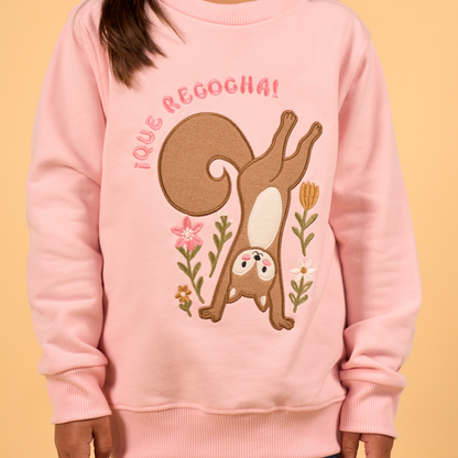 Crewneck Ardilla Rosado