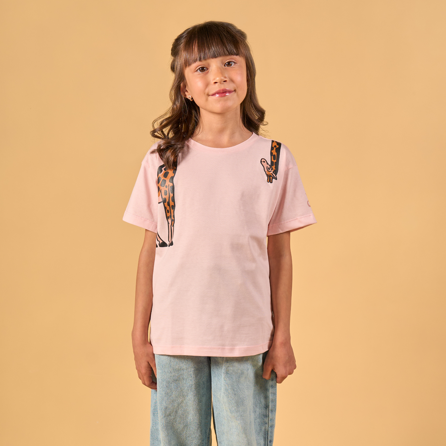 T-shirt Jirafa Rosada