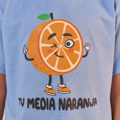 Camiseta Naranja Azul