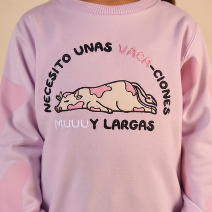 Crewneck Vaca Lila