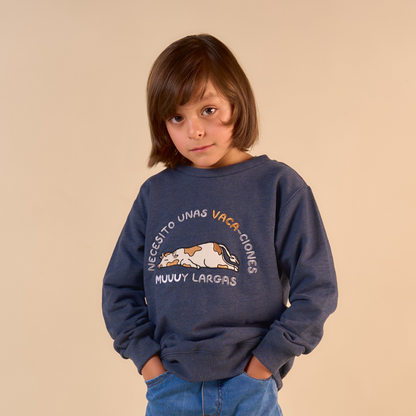 Crewneck Vaca Azul