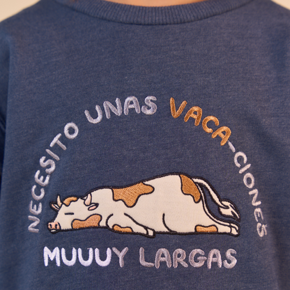 Crewneck Vaca Azul
