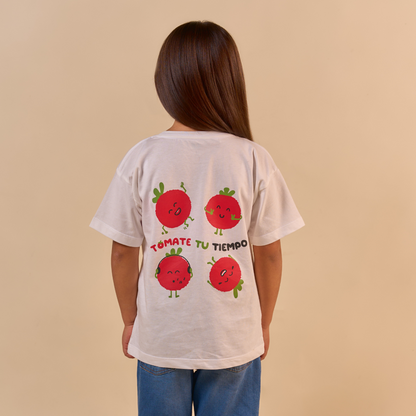 Camiseta Tomates Beige