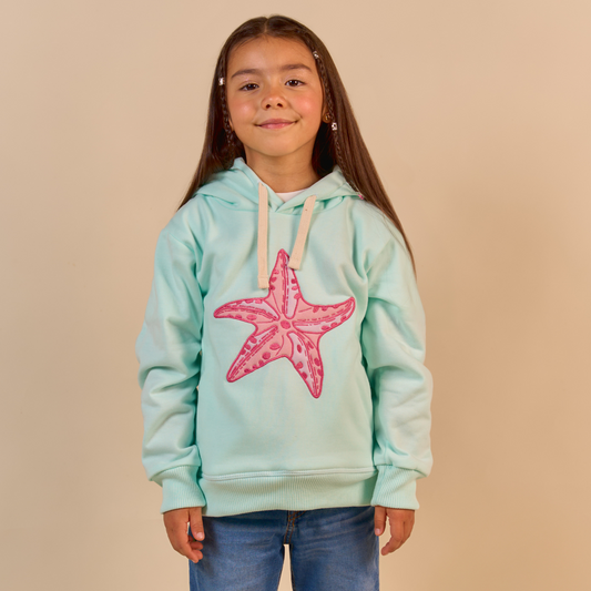 Hoodie Estrella Azul Claro