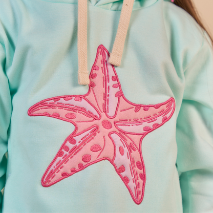 Hoodie Estrella Azul Claro