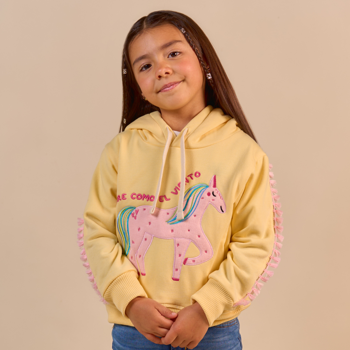 Hoodie Caballo Amarillo