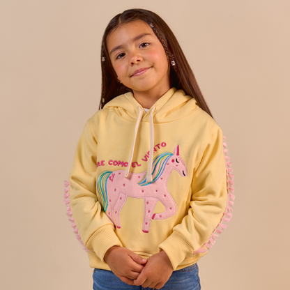 Hoodie Caballo Amarillo