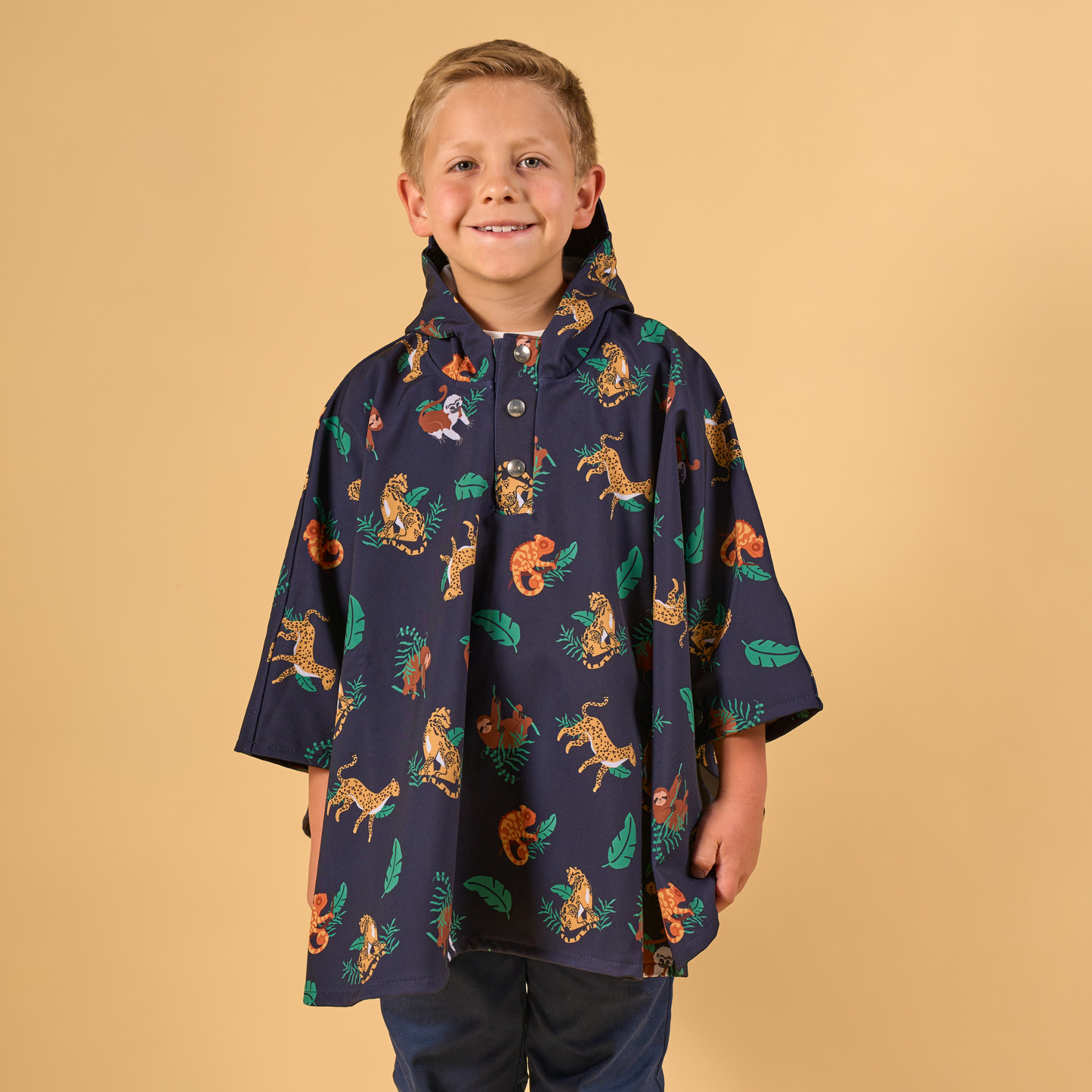 Capa Impermeable Azul Oscuro