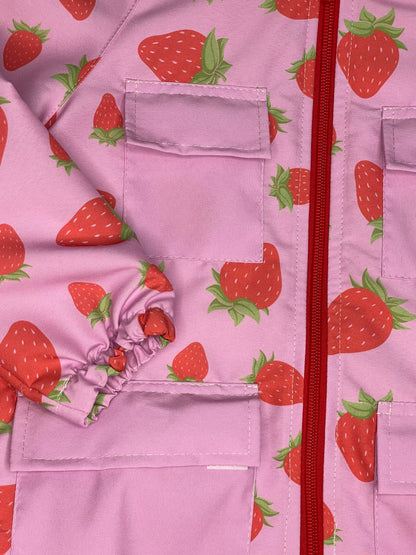 Rain Jacket Fresas Rosado