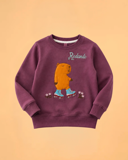 Crewneck Capibara Morado