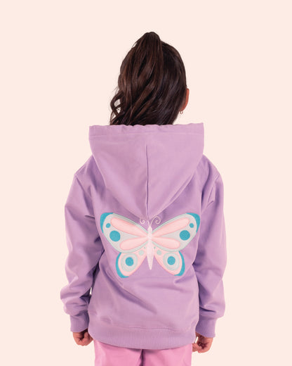 Hoodie Mariposa Lila